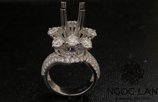 Ổ nhẫn kim cương thiên nhiên NK 1565