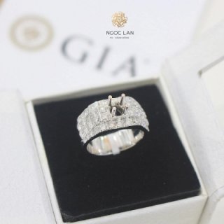 Ổ nhẫn kim cương thiên nhiên NK2185