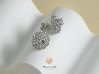 Hoa tai kim cương thiên nhiên HK938