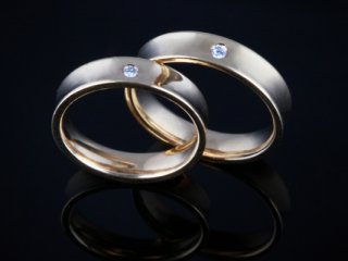 Nhẫn cưới vàng màu NC 1074 - NC 1075