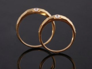 Nhẫn cưới vàng màu NC 2506 - NC 2507